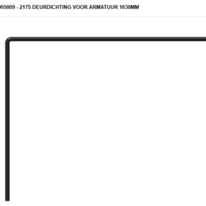 STUV - 14005009 21/75 SF Deurdichting voor armatuur - joint porte pour armature avec Raclette Incluse
