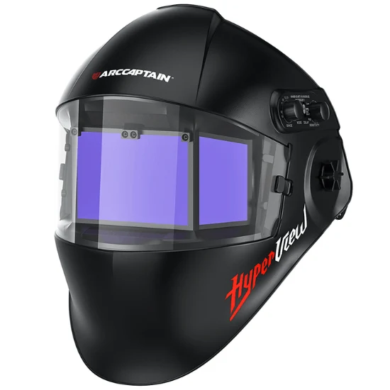 Arccaptain Noir jais Side View Auto-Darkening Welding Helmet