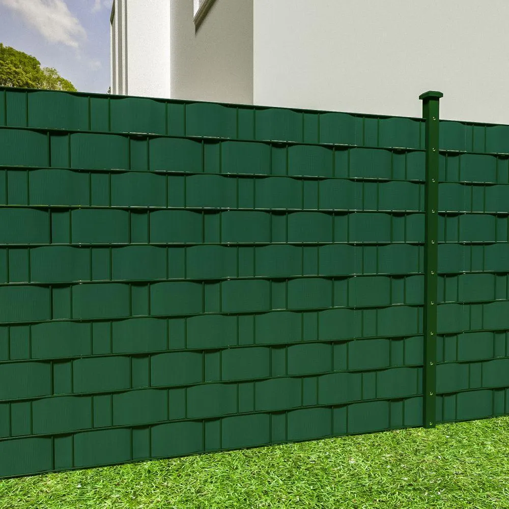 Brise vue brise vent film anti regards clôture paravent VINYLE vert 70 m 2208240