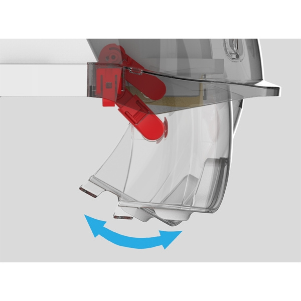 Casque de protection EVO VISTAlens® ventilé - blanc, porte-badge - JSP