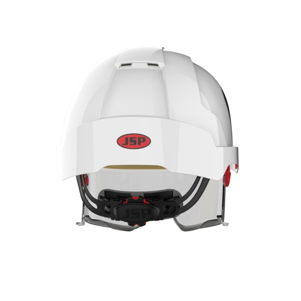 Casque de protection EVO VISTAlens® ventilé - blanc, porte-badge - JSP