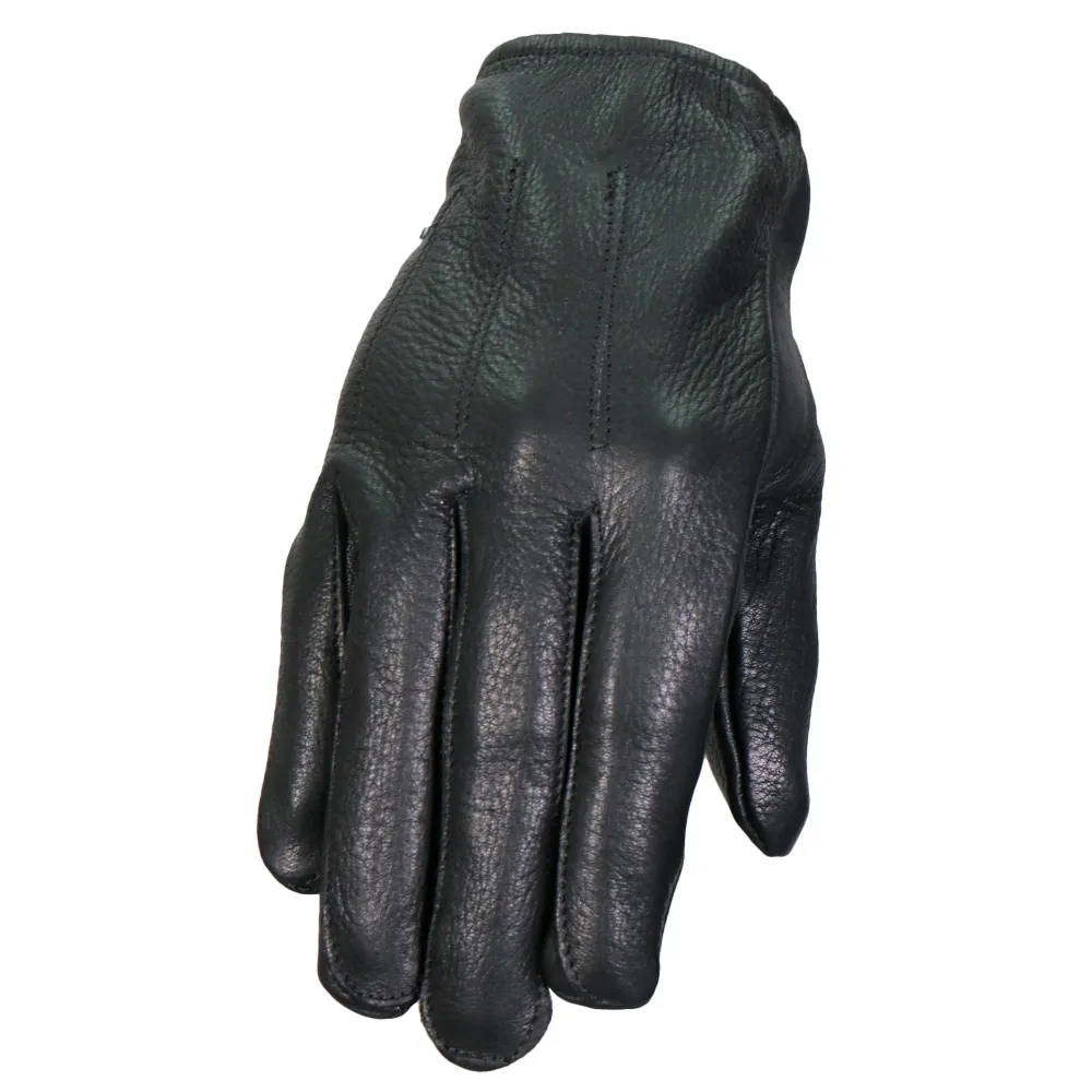Hot Leathers GVD1014 Black Unlined Deerskin Driving Cuir véritable Gloves