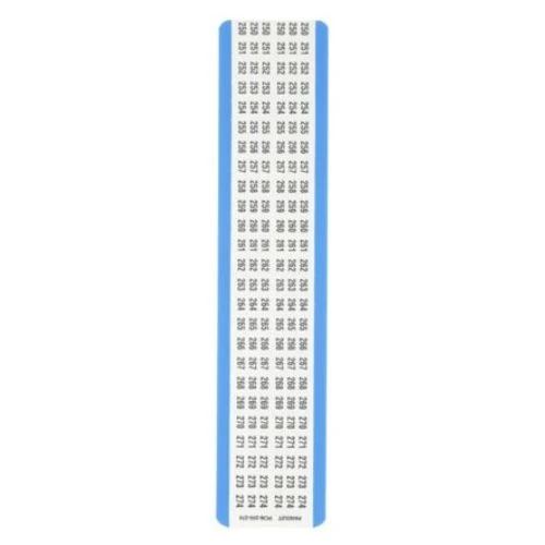 Vinyl Cloth Pre Imprimé Wire Identification Marker White PCM-250-274 (Pack 25)