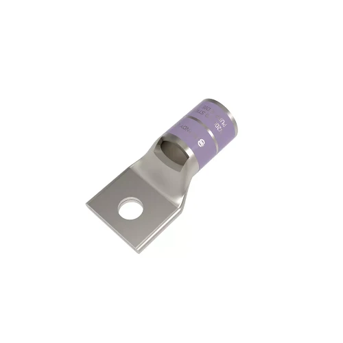 Burndy YA28L17 4/0 AWG 5/8" Stud 1 Hole Inspection Window Standard Barrel Métal cuivre Terminal Lug