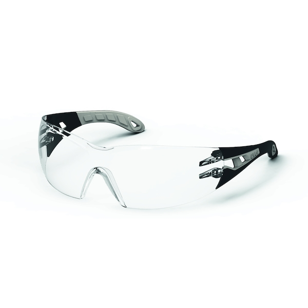 Lunettes de protection PHEOS 9194 - boîte de 5 - incolore - gris,noir - UVEX
