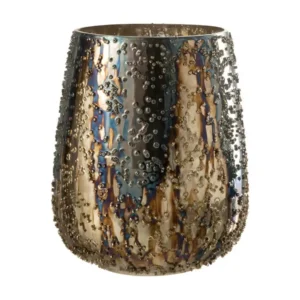 Photophore Design en Verre "Lise" 21cm Marron Taille Universelle