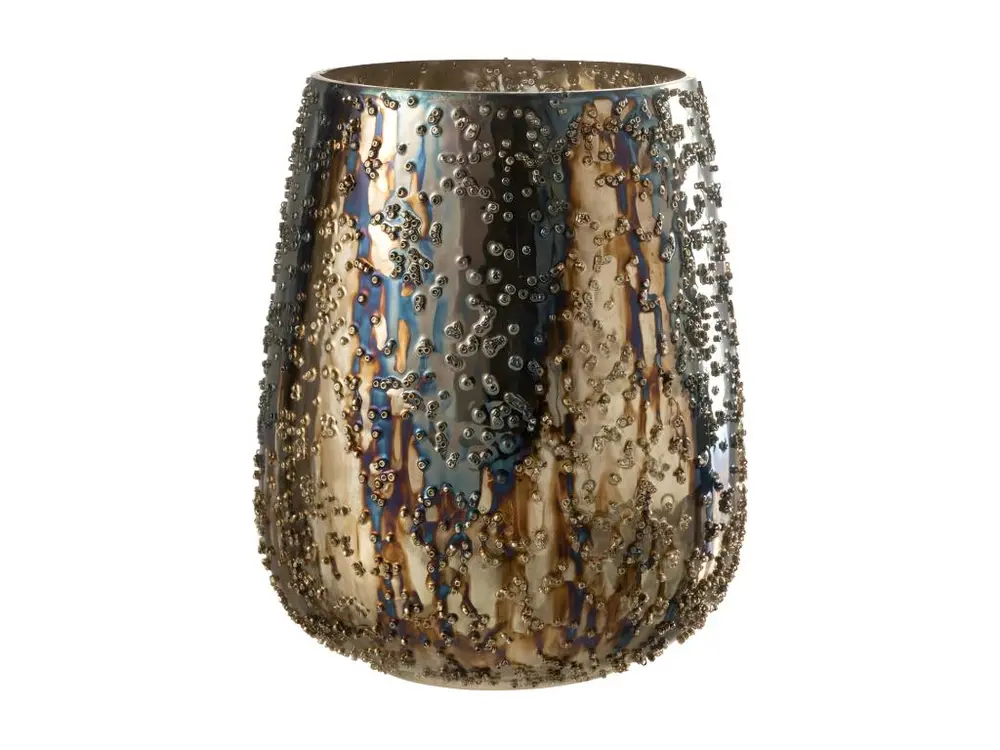 Photophore Design en Verre "Lise" 21cm Marron Taille Universelle