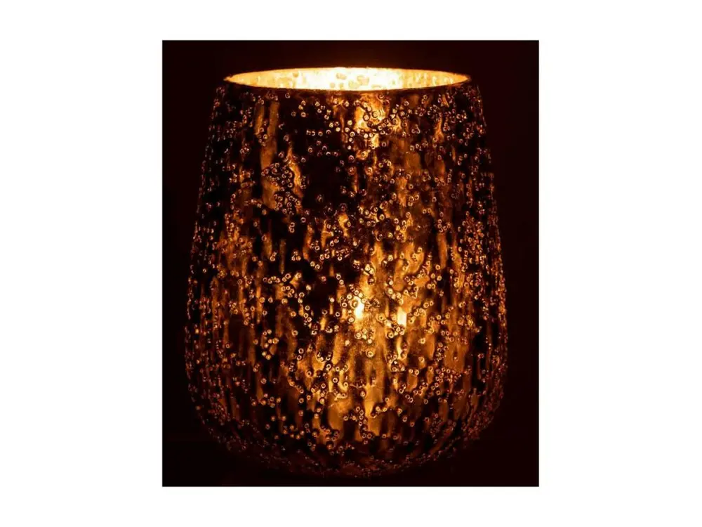 Photophore Design en Verre "Lise" 21cm Marron Taille Universelle