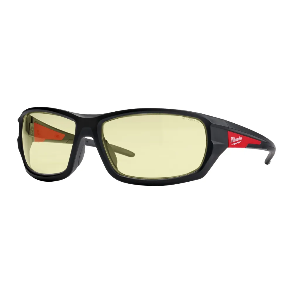 Protection pare-brise Lunettes de protection Milwaukee Performance - Jaune