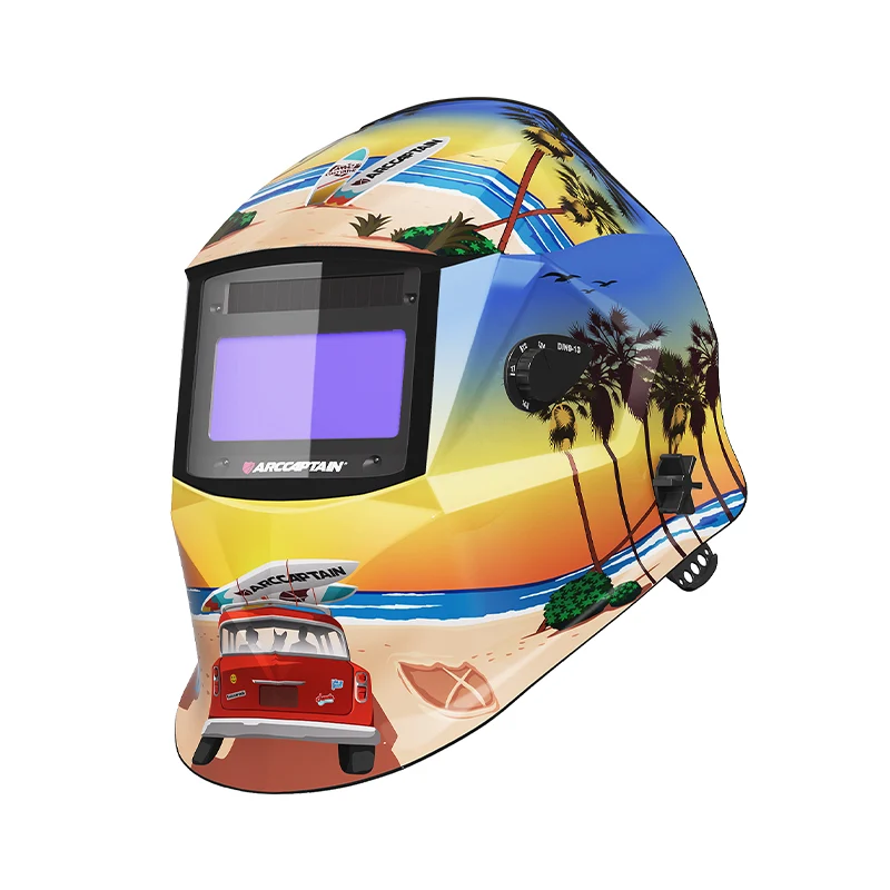 True Color Lens Welding Helmet Tropical Print ClearLite X100 avec Système de verrouillage