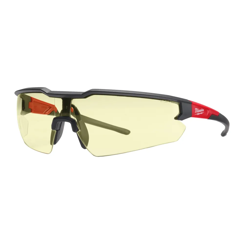 Étui de selle Milwaukee Lunettes de sécurité résistantes aux rayures - Jaune