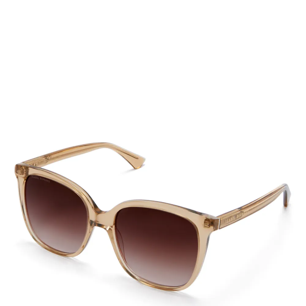 La Villette Raison lunettes carrées transparent sable