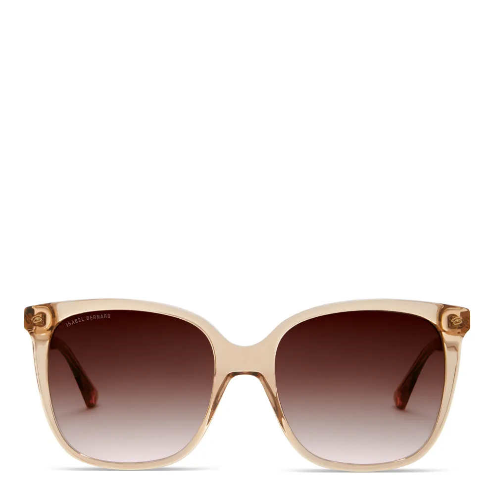 La Villette Raison lunettes carrées transparent sable