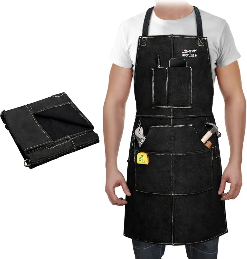 Arccaptain Heavy Duty Cuir grainé Welding Apron – 24/36 Inch Distributors