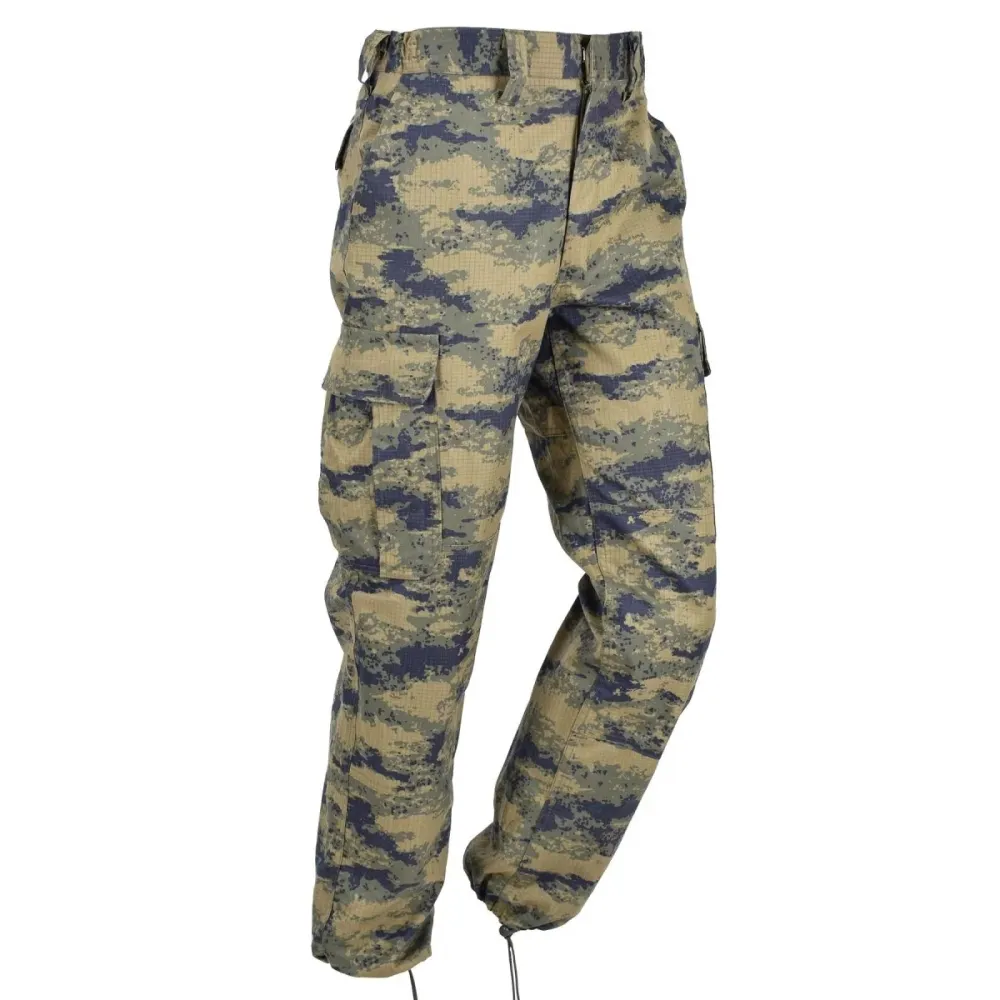 Filet de sécurité Pantalon tactique de combat ripstop bleu camouflage numérique d'origine de l'armée turque