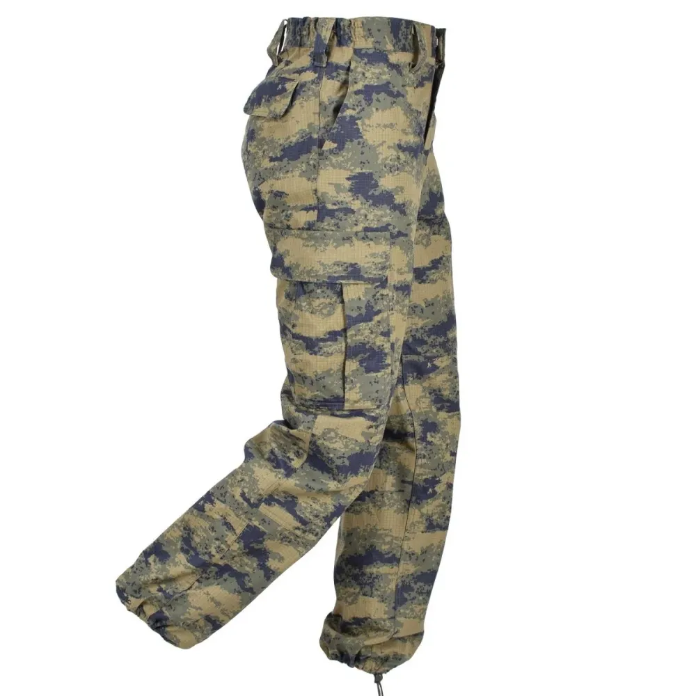 Filet de sécurité Pantalon tactique de combat ripstop bleu camouflage numérique d'origine de l'armée turque