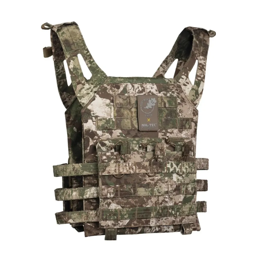 Gilet de transport de plaques de l'armée MIL-TEC Gen II camouflage enduit de VINYLE confortable molle