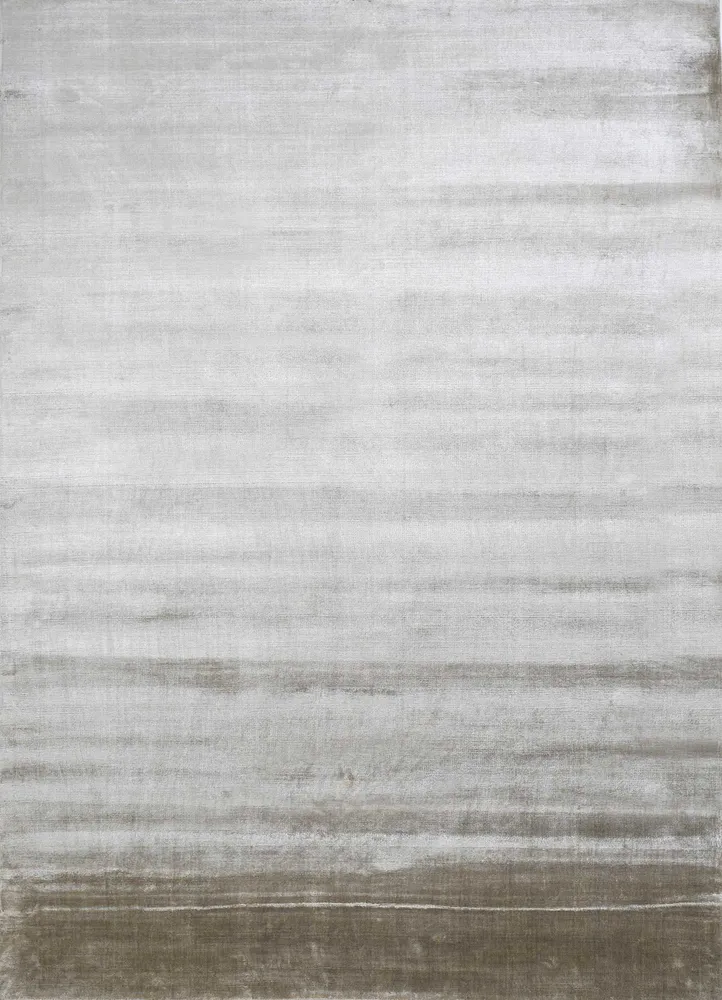 Handwoven Gull Grey Raffiné Viscose Rug