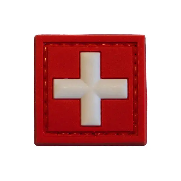 Haute Protection Patch moral / Patch Velcro - SWISS FLAG SQUARE RÉDUIT