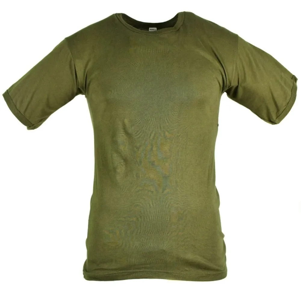 Haute Protection T-shirt vrai de l'armée italienne à manches courtes, léger et respirant, couleur olive