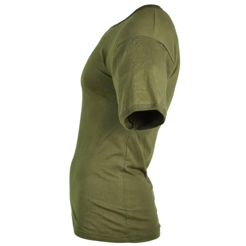 Haute Protection T-shirt vrai de l'armée italienne à manches courtes, léger et respirant, couleur olive