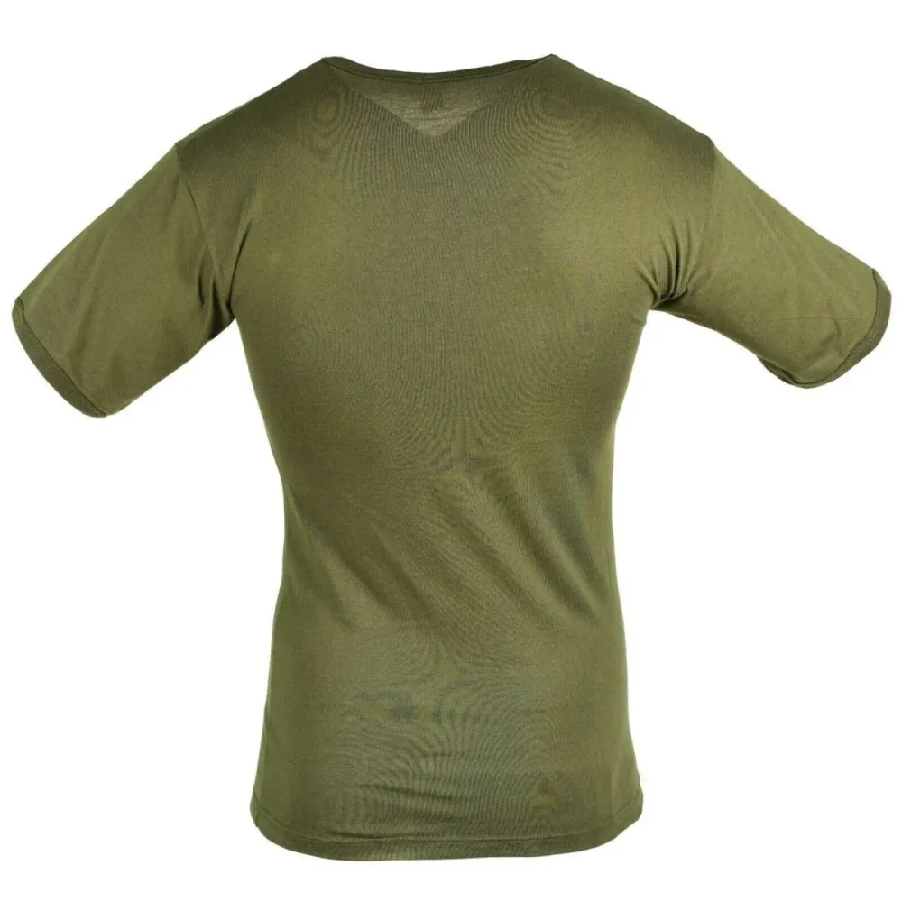 Haute Protection T-shirt vrai de l'armée italienne à manches courtes, léger et respirant, couleur olive