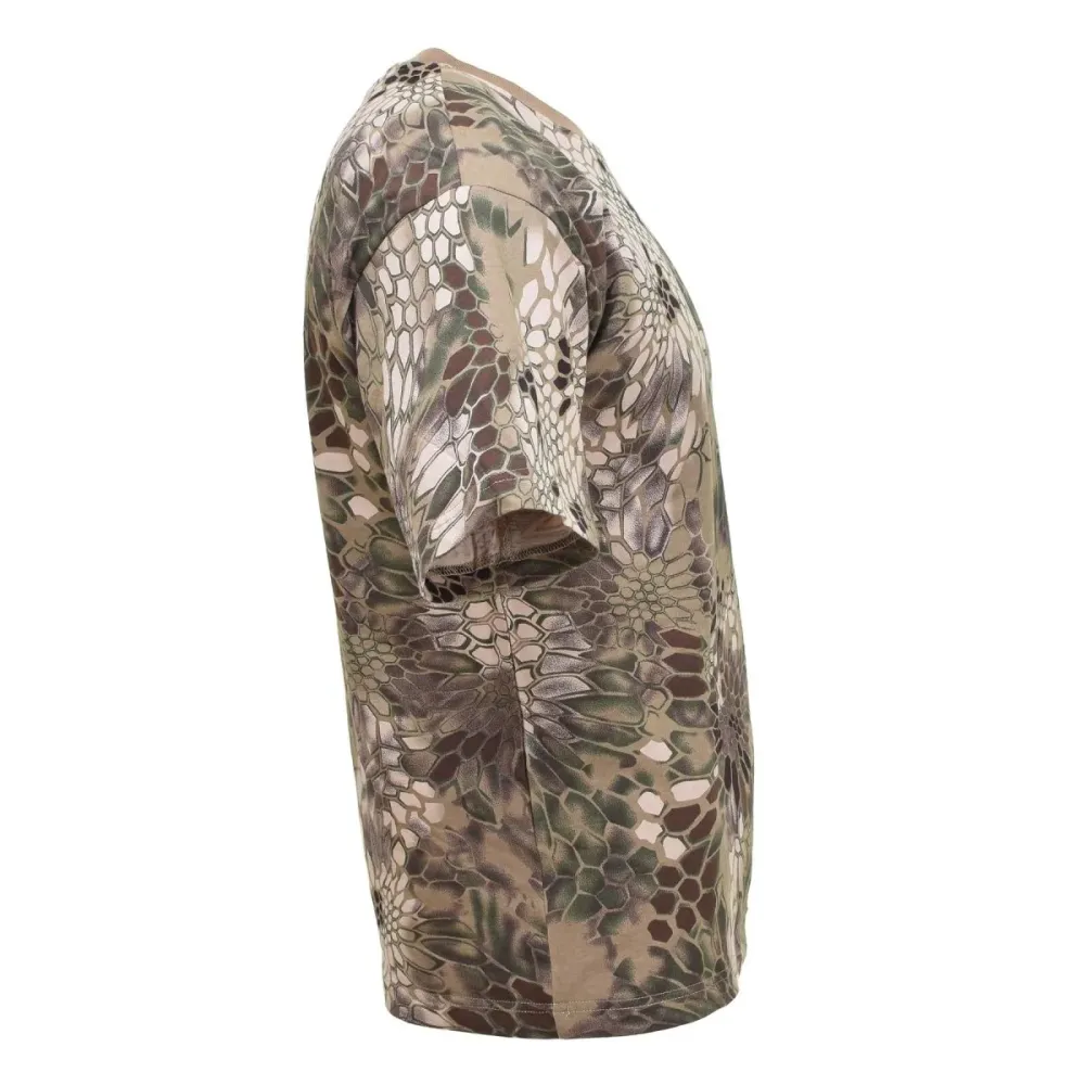Protection thermique T-shirt militaire américain de marque MFH, sous-vêtement à manches courtes, motif camouflage serpent FG