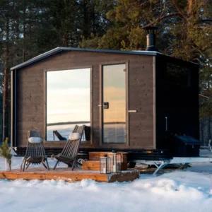 Spacious mobile sauna Lapelland Wagon M (Type C) 10–12 people