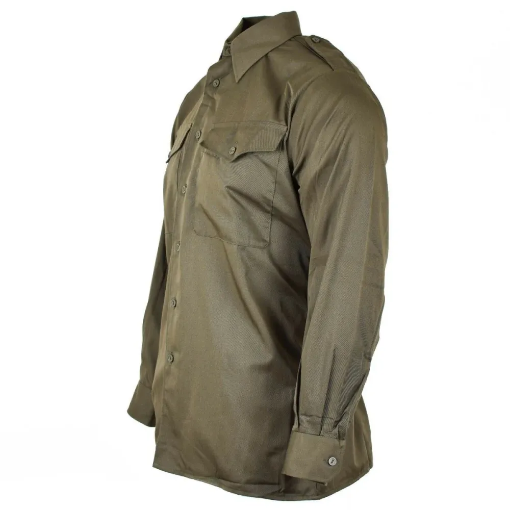 Véritable chemise de l'armée autrichienne OD Military combat manches longues Olive BDU NEUF | Résistant aux UV | Anti-déch...