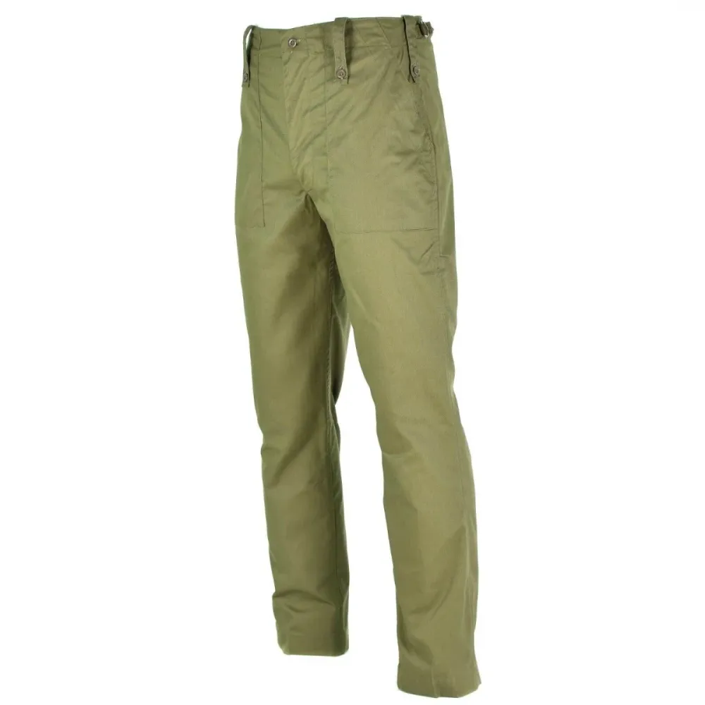 Véritable pantalon de combat de l'armée britannique OD Vert olive pantalon militaire léger NEUF en Polyester renforcé