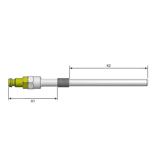 Extracteur de bougies Stahlmaxx Adaptateur de test M8 x 1 pour testeur de compression 134 mm pour moteurs diesel XXL-11199...