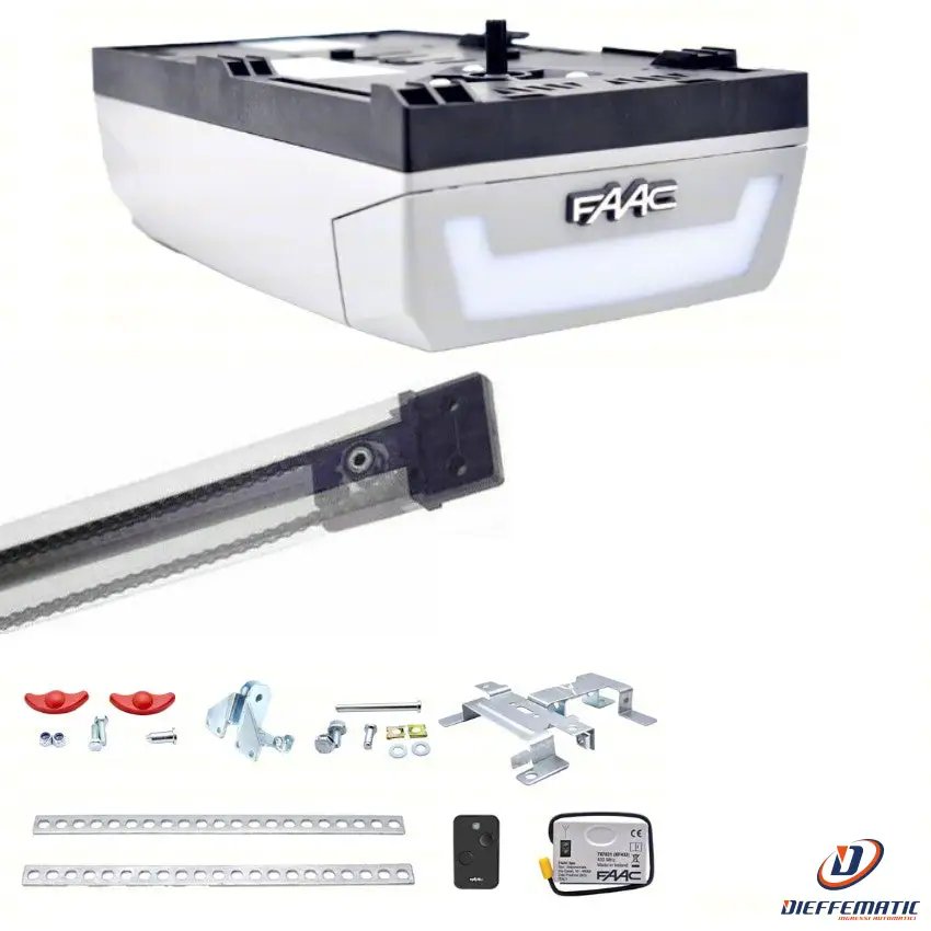 Faac Dolphin Kit 24v Automazione Porta Garage Sezionale Basculante + Guida 2.6m