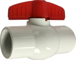 1-1/4" Nominal White Vinyle Ips Ball Valve 940287