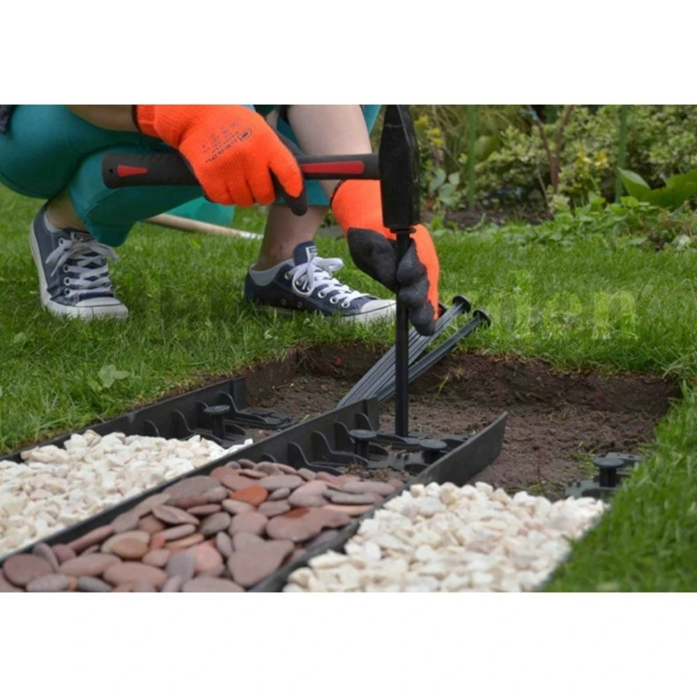 Bordure de jardin modulable avec piquets - 4 mètres