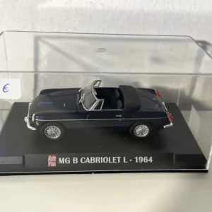 MG B cabriolet L bleue foncée de 1964 en bleu métallisé