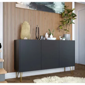 Cali - buffet bas - effet marbre - 144 cm avec carnet d'entretien