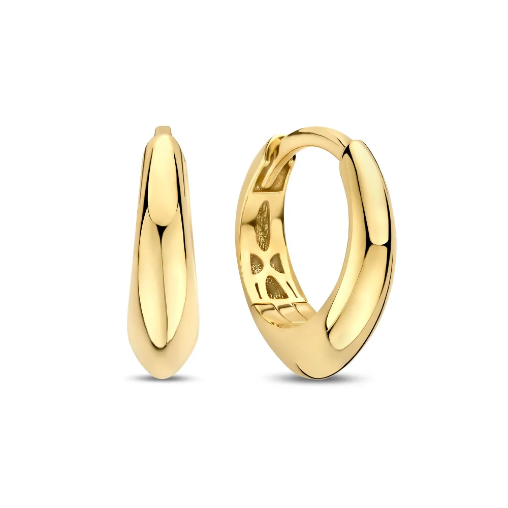 Moto cross compétition Rivoli Delene boucles d'oreilles en or 14 carats
