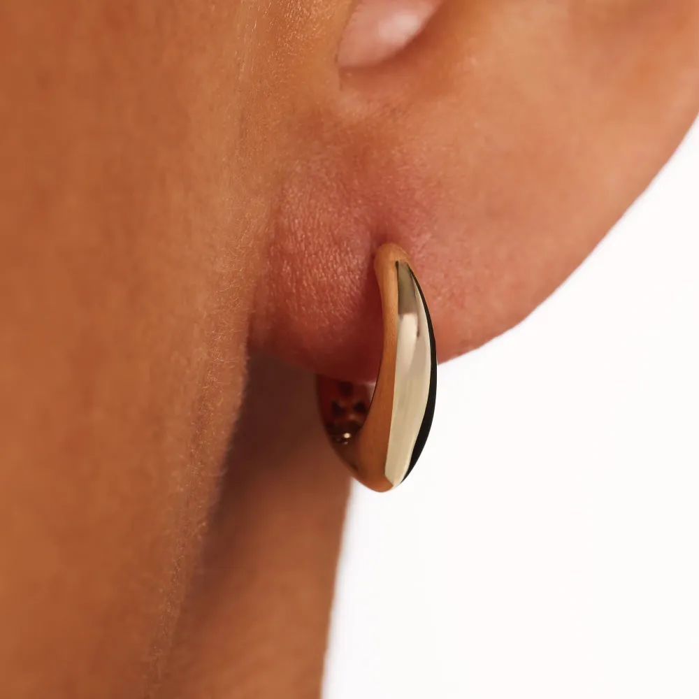Moto cross compétition Rivoli Delene boucles d'oreilles en or 14 carats