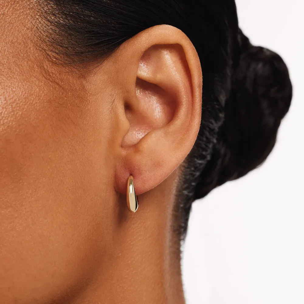 Moto cross compétition Rivoli Delene boucles d'oreilles en or 14 carats