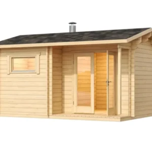 Moto custom cruiser Molde - log outdoor sauna 4 people