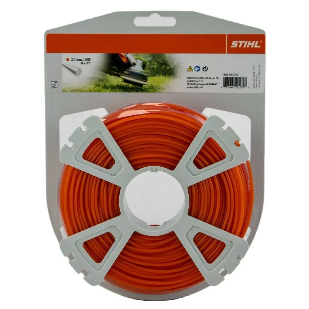 Moto custom cruiser STIHL Fil de coupe rond - 2,4 mm - 14 mètres