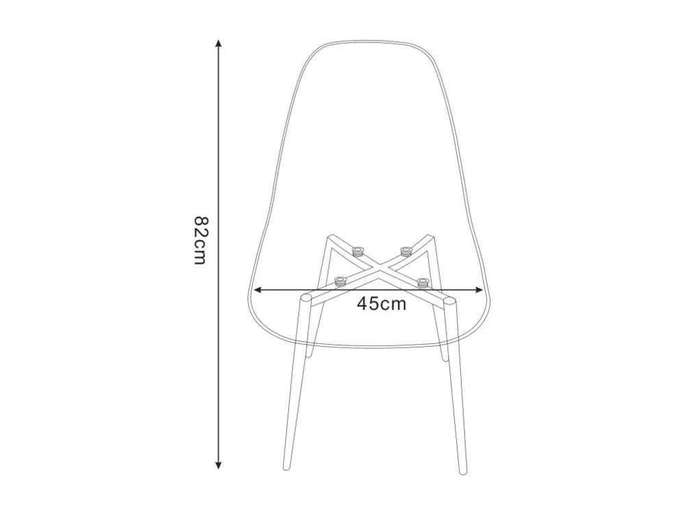 Moto trail 125cc Lot de 4 chaises scandinave INVISIBLE pieds Chromé