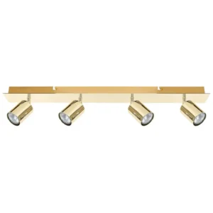 Plafonnier à 4 lampes or TIGRIS avec kit de protection