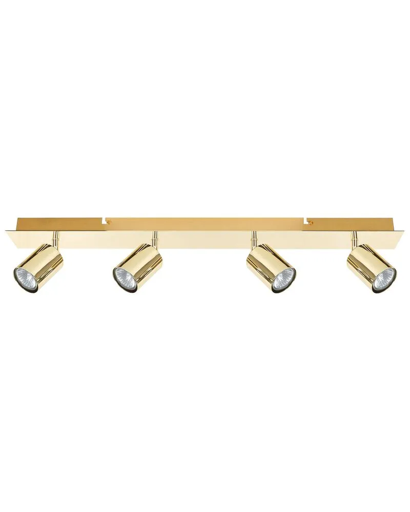 Plafonnier à 4 lampes or TIGRIS avec kit de protection