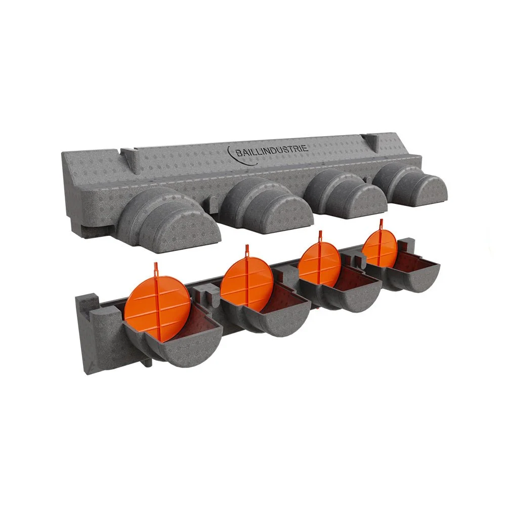 Quad utilitaire 4x4 Lot de 4 volets Ø200 mm