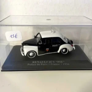 Scooter 50cc Renault 4 CV "Pie" noire et blanche POLICE de Paris 1956