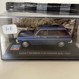 Simca 1100 break 4 UP (version GLS) bleue de 1969