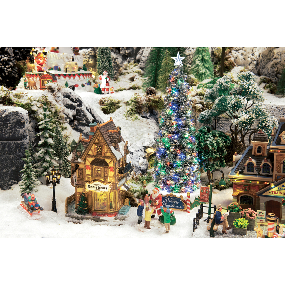 Vaste arbre de Noel lumineux 4,5 V Lemax avec ABS intégral