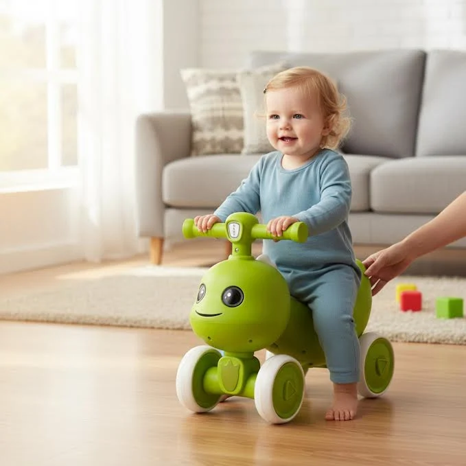 4 Wheel Balance Bike Vert olive