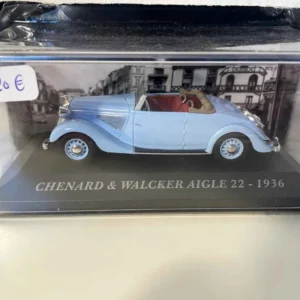 Chenard et Walcker aigle 22 bleu manifeste de 1936